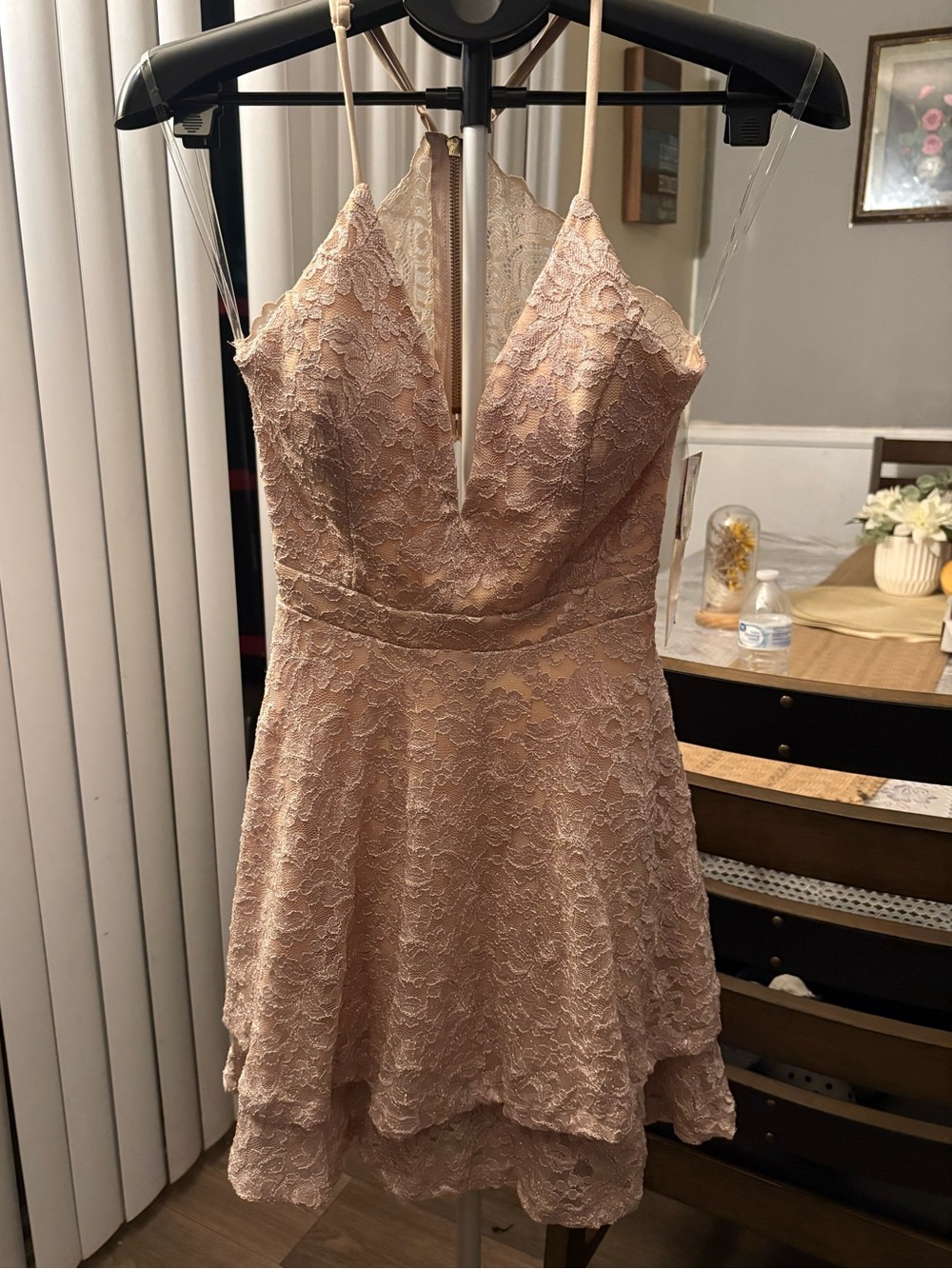 Emerald Sundae Glitter Lace Fit & Flare Dress M NWT